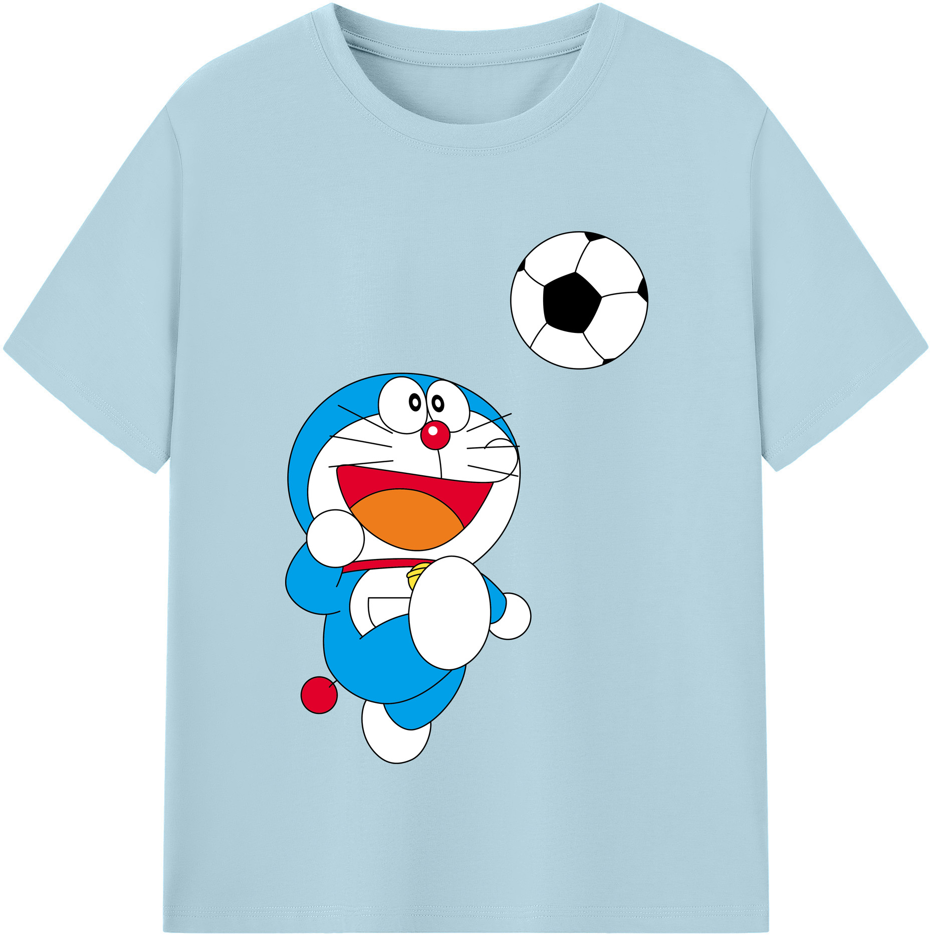 （画像用） ドラえもん Doraemon 綿100％半袖Tシャツ（フロントプリント）
